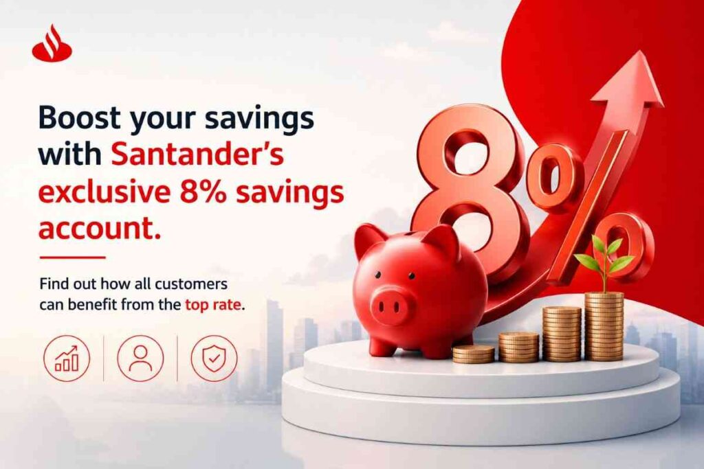 Santander Launches Market-Leading 8% Regular Savings Account for All Customers 8% Savings Account