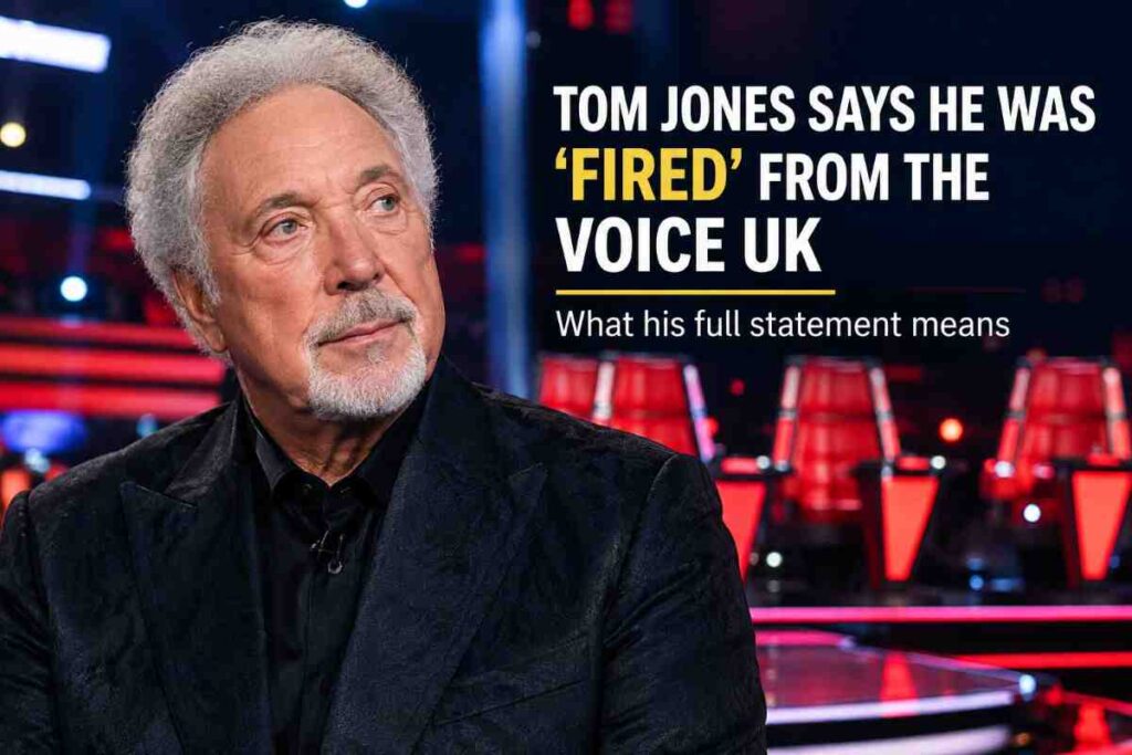Tom Jones says he was ‘fired’ from The Voice UK: what his full statement means Tom Jones